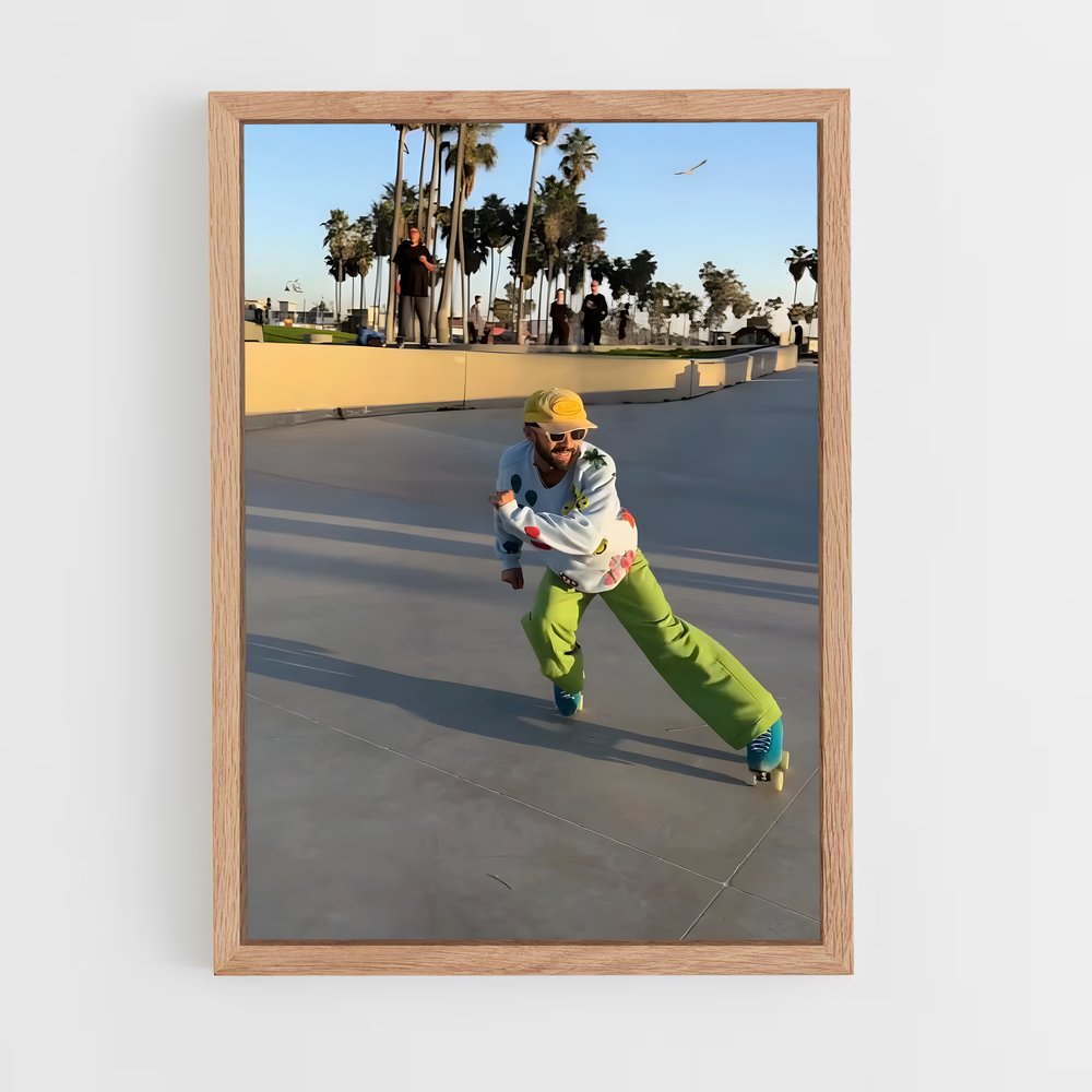 Poster Skate & Roll – affiche Roller (vue 4)